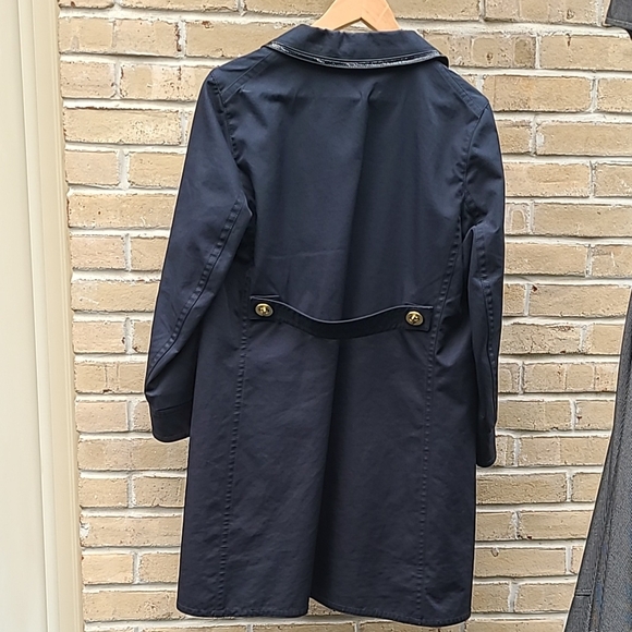 Coach Navy and Gold Women's Spring/Rain Jacket - Picture 3 of 6